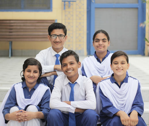 A group of happy Deaf students