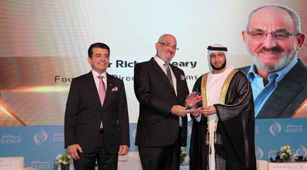 Hamdan ICESCO Award presented to Richard Geary, Founder of Deaf Reach Schools