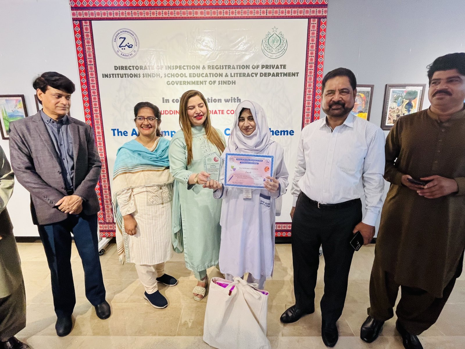 Deaf Reach’s Zainab Usman wins 3rd position in an Art Competition organized by UAE Consulate and Sindh Education Department