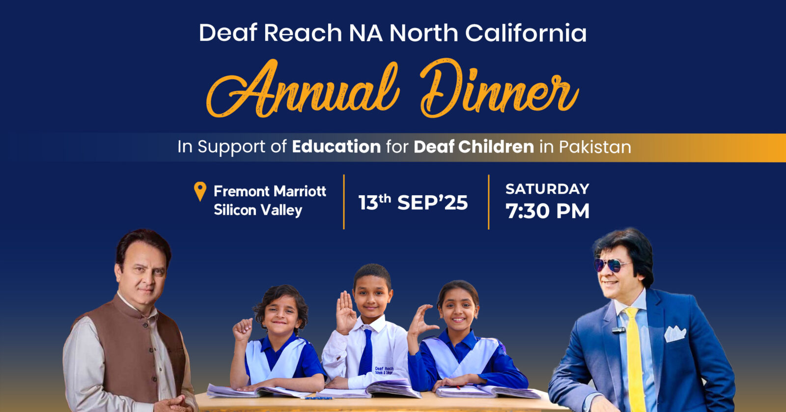 Deaf Reach NA North California Annual Dinner - September 13, 2025, at 7:30 PM at the Fremont Marriott Silicon Valley